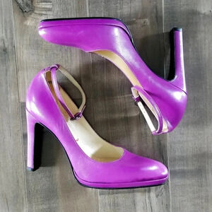 Vintage 2002 MIU MIU  Purple Heels Size 38.5